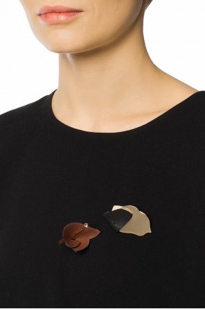 Brooches trimmed with leather, zdjęcie 2 Brooches trimmed with leather od Marni